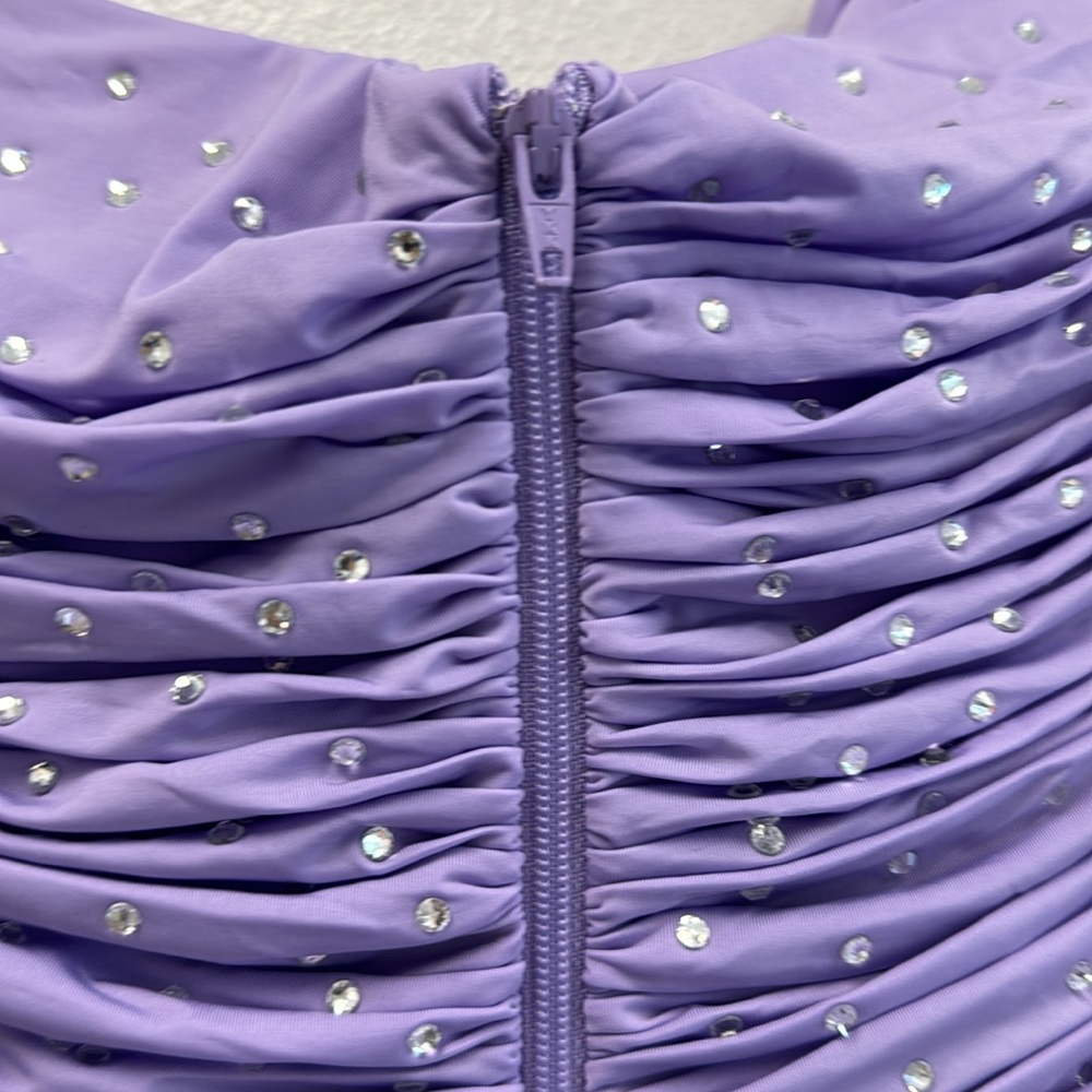 Crystal-embellished jersey minidress - Picture 11 of 11